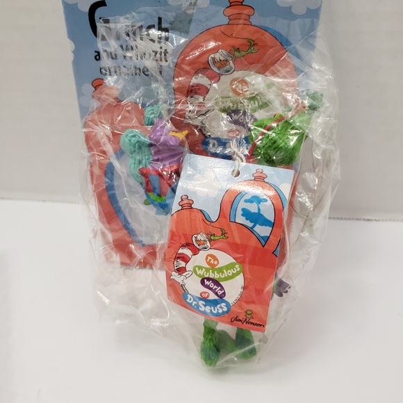 Rare Wubbulous World Dr. Seuss Grinch Whozit Ornament Jim Henson Artist Box Gift - Picture 7 of 8